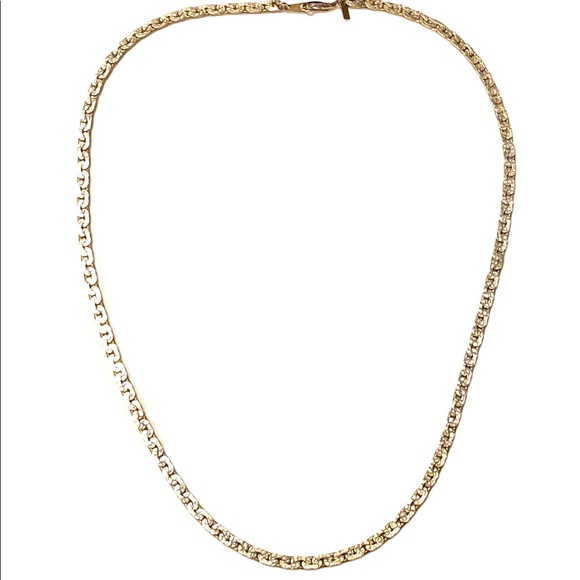 Vintage Gold Nugget Chain Necklace Gold plated - Picture 1 of 5